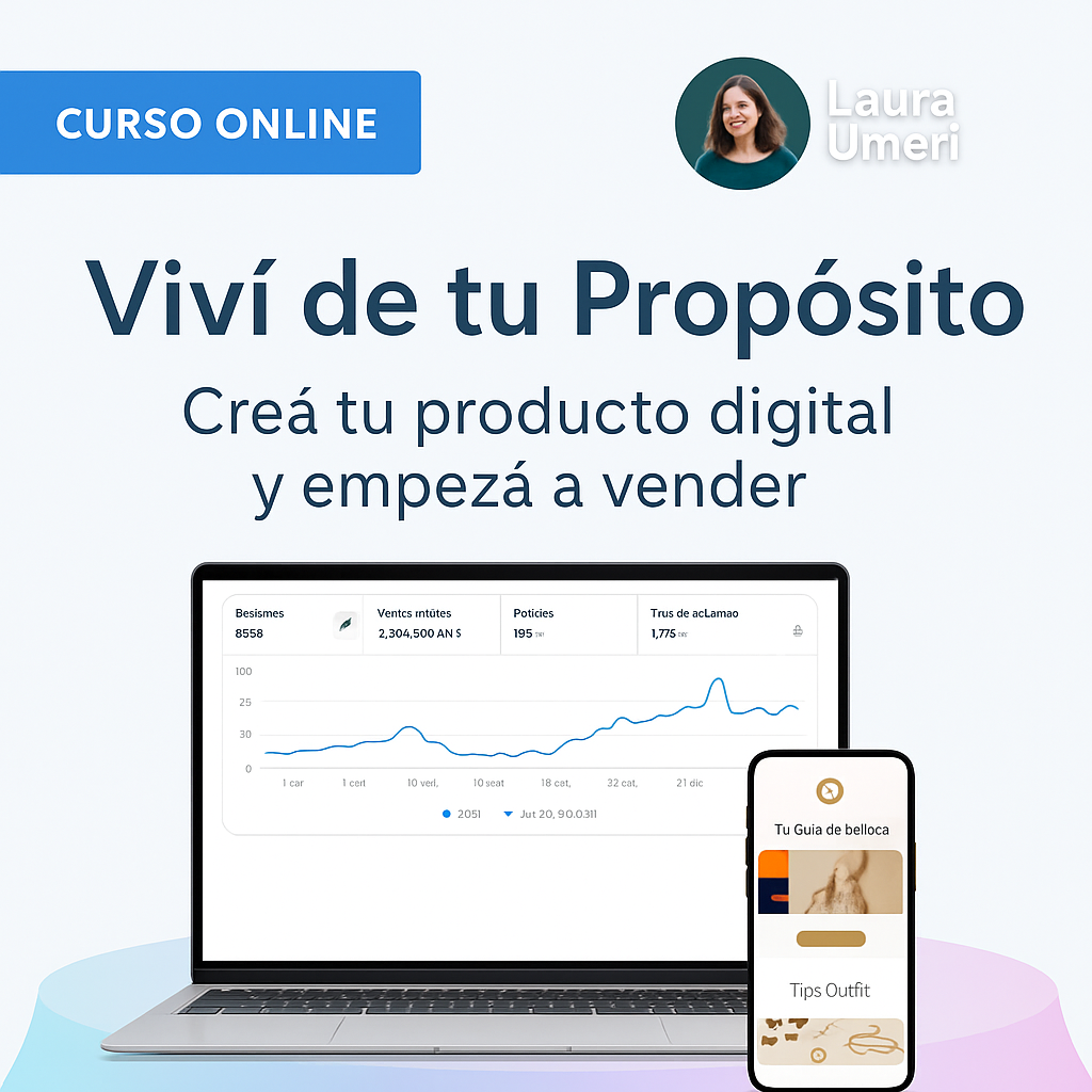 Curso online paso a paso: Crea y vende tu producto digital